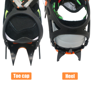 12 dents professionnel en acier inoxydable 3mm léger <span class=keywords><strong>Crampons</strong></span> extérieur escalade pêche sur glace neige dérapage chaussure couverture <span class=keywords><strong>sac</strong></span> - Product Image 5