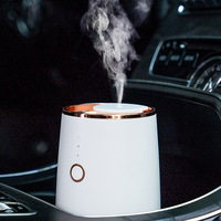 Diffuseur d'huiles essentielles ultrasonique silencieux à grain de bois 500 ml pour chambre à coucher