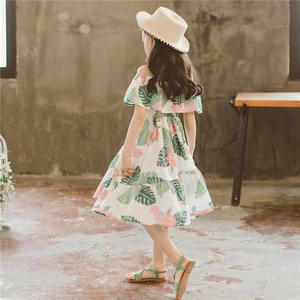 Ropa Infantil al por Mayor, Vestido de Playa con Flores para Niñas, Moda Infantil para Bodas de Verano, Ropa para Niños de 3 a 10 Años - Product Image 4