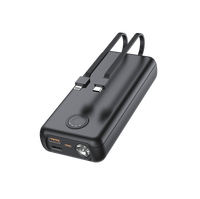 Nouveaux produits 2025 usines chinoises 20000mAh grande capacité 22.5W charge rapide avec câbles intégrés chargeur banques d'alimentation portables