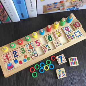 Apprendimento giocattoli per bambini in legno sussidi didattici in legno giocattolo per l'insegnamento della <span class=keywords><strong>matematica</strong></span> colorata apprendimento precoce giocattoli matematici set educativo - Product Image 2