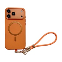 Coque de téléphone de luxe haut de gamme en silicone gaufré style INS avec aimant pour iPhone 18 Pro Max et 17, compatible avec la fixation magnétique, livrée en coffret cadeau