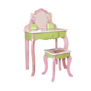 Children Furniture Dressing Table Kids Vanity & Stool Dressers Bedroom Vanity Table