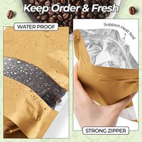 En stock – Sachets alimentaires refermables 12*20 en aluminium coloré avec fenêtre, pochettes à fermeture éclair pour l'emballage de bonbons