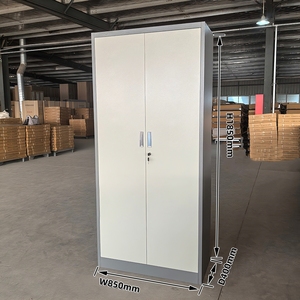 <span class=keywords><strong>Armoire</strong></span> métallique à 2 portes en acier, classeur <span class=keywords><strong>de</strong></span> documents sécurisé et verrouillable, en stock, MOQ 1 pièce - Product Image 2