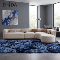 Ensemble de canapés de luxe pour salon de villa, mobilier modulaire sectionnel moderne pour hall d'hôtel cinq étoiles, appartement, salle de sport, canapé-lit