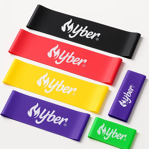 Ytber Logo kustom pita resistensi pinggul kain Set pita Yoga kaki glit kain Booty resistensi latihan Gym <span class=keywords><strong>3</strong></span> tingkat Set pita - Product Image 4