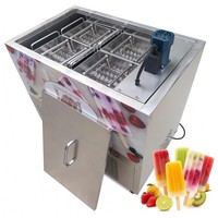 Professionele commerciële machine voor het maken van ijslollies met hoge productiviteit, geschikt voor water en melk, nieuw.