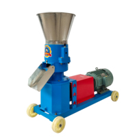 Machine à granulés d'aliments pour poissons et bétail électrique haute productivité 220V, construction en acier allié, capacité 200kg/h, plusieurs tailles de granulés