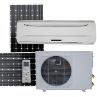 Climatiseur solaire hybride haute efficacité 9000 BTU 12000 BTU 18000 BTU 24000 BTU, climatiseur mural à énergie solaire, prix d'usine