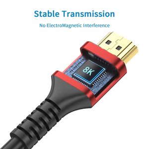 <span class=keywords><strong>สาย</strong></span>2.1 <span class=keywords><strong>HDMI</strong></span> 8K ความเร็วสูงพิเศษ4K 120Hz 8K 60Hz 8K 48Gbps อีเธอร์เน็ต3D ชุบทอง8K สำหรับ HDTV - Product Image 2