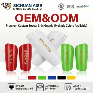 Espinilleras de Fútbol Personalizadas para Niños, Transpirables, Ligeras, Resistentes a Impactos, Protección Integral para Jóvenes - Product Image 1