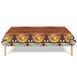 Ensemble de vaisselle pour fête d'Oktoberfest, assiettes en papier, nappes, 40-60 pièces, impression numérique, rondes, de haute qualité, accessoires pour la décoration des lieux - Product Image 4