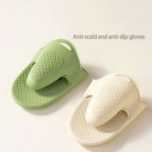 <b>Silicone</b> Anti-Slip Insulated Oven Mitts <b>Waterproof</b> and Heat Resistant Kitchen Glove for Baking - Product Image 4