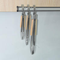 Pinces de service en acier inoxydable de 9/12/16 pouces avec verrouillage pour buffet alimentaire, ustensiles de cuisine, gadgets et accessoires pour camping en extérieur