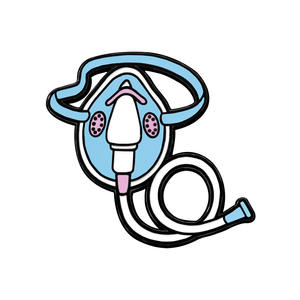 Medizinische Brosche: Gesundheitsversorgungsmittel, Stethoskop, Atemmaske, Metallabzeichen, Dekorative Artikel, Soft-Emaille-Anstecknadel - Product Image 5