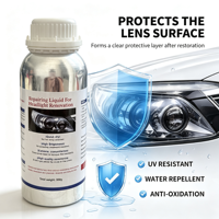 Kit Cairan Restorasi Lampu Mobil Tahan Lama 800ml Kejernihan Permanen & Perlindungan UV Produsen Cina