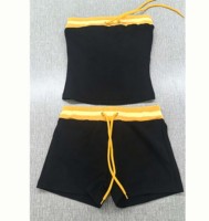 Ensemble deux pièces d'été personnalisé pour femmes : débardeur tube sans manches et short – Tenue de détente et de fitness – Collection 2026 du fabricant de vêtements