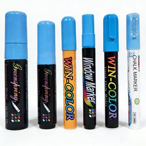 Marqueur de <span class=keywords><strong>craie</strong></span> liquide pour fenêtre à prix d'usine, pointe large 1mm 3mm 6mm 10mm 15mm, effaçable à sec <span class=keywords><strong>et</strong></span> à l'eau, ensemble de stylos marqueurs pour <span class=keywords><strong>tableau</strong></span> LED - Product Image 3