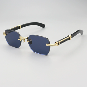 Eleganti <span class=keywords><strong>occhiali</strong></span> <span class=keywords><strong>da</strong></span> <span class=keywords><strong>sole</strong></span> senza cornice Trendy e versatili con protezione UV leggero - Product Image 5