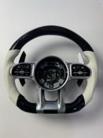 Volant de voiture en fibre de carbone LED Sport pour Mercedes-Benz Amg C E S G-Class W204 W205 W222 G500 G55 G63 S500 S320