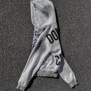 Sudadera con Capucha Unisex Personalizada con Estampado y Bordado, Estilo Vintage, Lavado Ácido, Desteñido al Sol, Sudadera Holgada para Hombre, 100% - Product Image 3