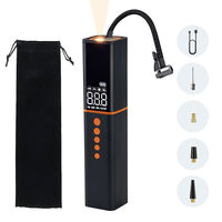Pompe à air sans fil rechargeable 12V en plastique Changze TL-01 pour voiture, gonfleur de pneus intelligent avec affichage numérique et lumière d'urgence, débit de 18L/min, double sortie