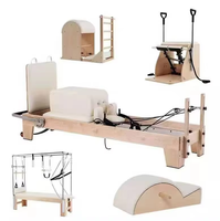 MJD CC22A Ensemble de Pilates Cadillac Reformer 5 pièces en bois d'érable réglable avec Ladder Barrel et Wunda Chair - Équipement d'exercice multifonctionnel et durable