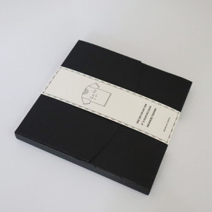 Boîte d'enveloppe de luxe personnalisée pour t-shirt, marron, blanc, noir, Kraft avec bande de manche - Product Image 5