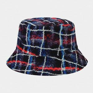 Vente en gros Unisexe Plaid Graffiti Mesh Parasol réversible Chapeau de pêcheur Chapeaux de soleil seau - Product Image 4