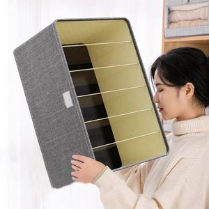 New Closet Organizers for Clothes Storage <b>Foldable</b> Storage <b>Boxes</b> with Lids Fabric Clothes Organizer with Handle - Product Image 5