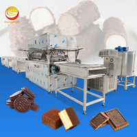 Ligne d'enrobage automatique au chocolat ORME, machine d'enrobage au chocolat avec tunnel de refroidissement