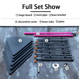 Freestanding Portable <strong>Dance</strong> <strong>Pole</strong> and Stage for Home Club Gym Party Pub - Product Image 2