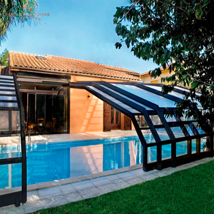 Couvercle de clôture de <span class=keywords><strong>piscine</strong></span> <span class=keywords><strong>rétractable</strong></span> haut de gamme-Structure en aluminium durable et protection UV - Product Image 5