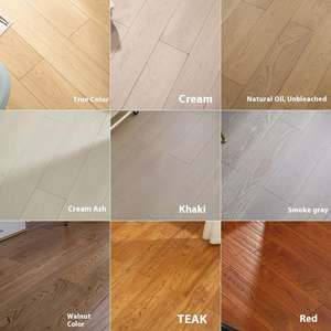 Plancher en bois massif de chêne de haute qualité 12 mm/15 mm Design moderne Écologique Imperméable Installation facile Valinge Cuisine Extérieur - Product Image 6