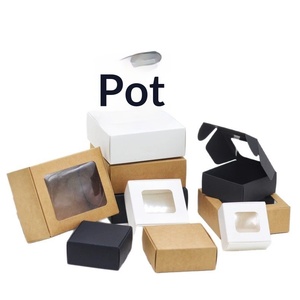 Cajas de Cartón Kraft con Ventana Personalizadas para Imanes de Refrigerador, Lazos para el Cabello y Papelería con Impresión a Color en Cartulina Blanca - Product Image 1
