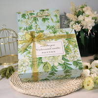 Caja de Regalo de Velas Aromáticas con Aroma Ritual Personalizado, Cera Vegetal Natural Hecha a Mano, Aromaterapia, 60 Horas de Duración, Moderna, para Navidad, Pascua y Festividades