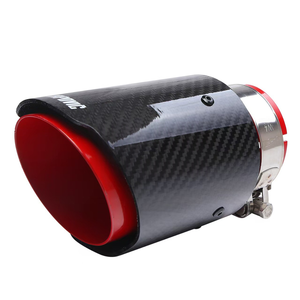 Punta de <span class=keywords><strong>escape</strong></span> de fibra de carbono universal de acero inoxidable azul quemado <span class=keywords><strong>para</strong></span> tubo de <span class=keywords><strong>escape</strong></span> automotriz - Product Image 4