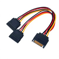Cable de Alimentación para Computadora, de 4 Pines IDE a SATA 4P a 15P, de Cobre, para Disco Duro y Unidad Óptica
