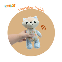 Jouet pour chien en peluche doux et grinçant Famipet, nouveau design animaux colorés thème printemps, personnalisable en gros