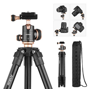 Andoer-trípode portátil Q160SA para cámara de viaje, altura ajustable, soporte completo para <span class=keywords><strong>DSLR</strong></span> - Product Image 5