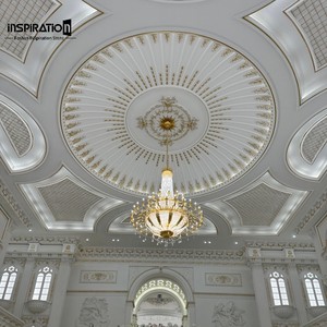 Rose de <span class=keywords><strong>plafond</strong></span> décorative GRG, qualité export, style europé<span class=keywords><strong>en</strong></span>, <span class=keywords><strong>en</strong></span> plâtre renforcé de fibre de verre, <span class=keywords><strong>pour</strong></span> <span class=keywords><strong>chambre</strong></span> et salle à manger - Product Image 2
