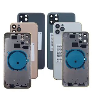 Задний корпус для iPhone XR X XS 11 12 Mini 13 Pro 14 Plus 15 Pro Max с боковой кнопкой SIM лоток ремонт корпуса мобильных телефонов - Product Image 2