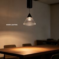 Luminaire suspendu LED télescopique 9W CRI90 80 °   Lampe suspendue en aluminium à angle réglable 3000K/4000K IP20 pour hôtel et restaurant