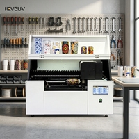 Imprimante jet d'encre UV cylindrique automatique de bureau, nouvelle, rotative à 360° pour verre, métal, plastique, œufs, bouteilles, tasses, canettes, CMYK, blanc, vernis
