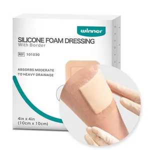 30 years medical consumable factory protects delicate skin foam silicone dressing For ulcer treatment