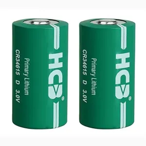 HCB Li MnO2 misuratore di Gas Non ricaricabile primario A batteria al litio CR34615 3.0V 12Ah batteria contatore dell'acqua cella cilindrica di dimensioni D