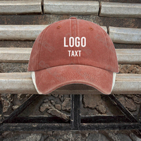 Casquette de baseball vintage non structurée à 6 panneaux en coton pigmenté délavé, avec logo personnalisé brodé en 3D, pour le cyclisme et le sport – Vente en gros