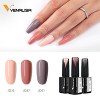 Venalisa 15ml 3pcs/set Kit de vernis à ongles en gel pour nail art, vernis à ongles en gel pour manucure, vernis émail laqué couleur, ensembles de vernis à ongles en gel UV LED