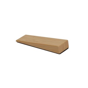<span class=keywords><strong>Cale</strong></span> de <span class=keywords><strong>porte</strong></span> en bambou naturel avec base antidérapante en EVA, support robuste et personnalisé pour la sécurité des portes intérieures à domicile - Product Image 2
